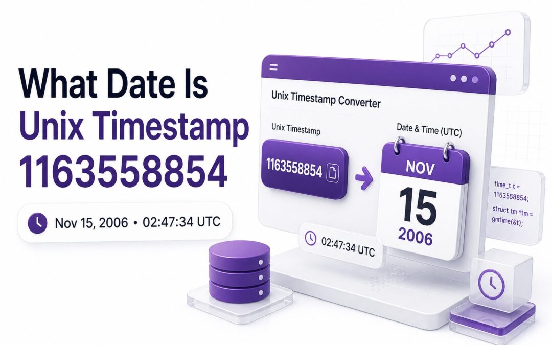 What Date is Unix Timestamp 1163558854: November 15, 2006